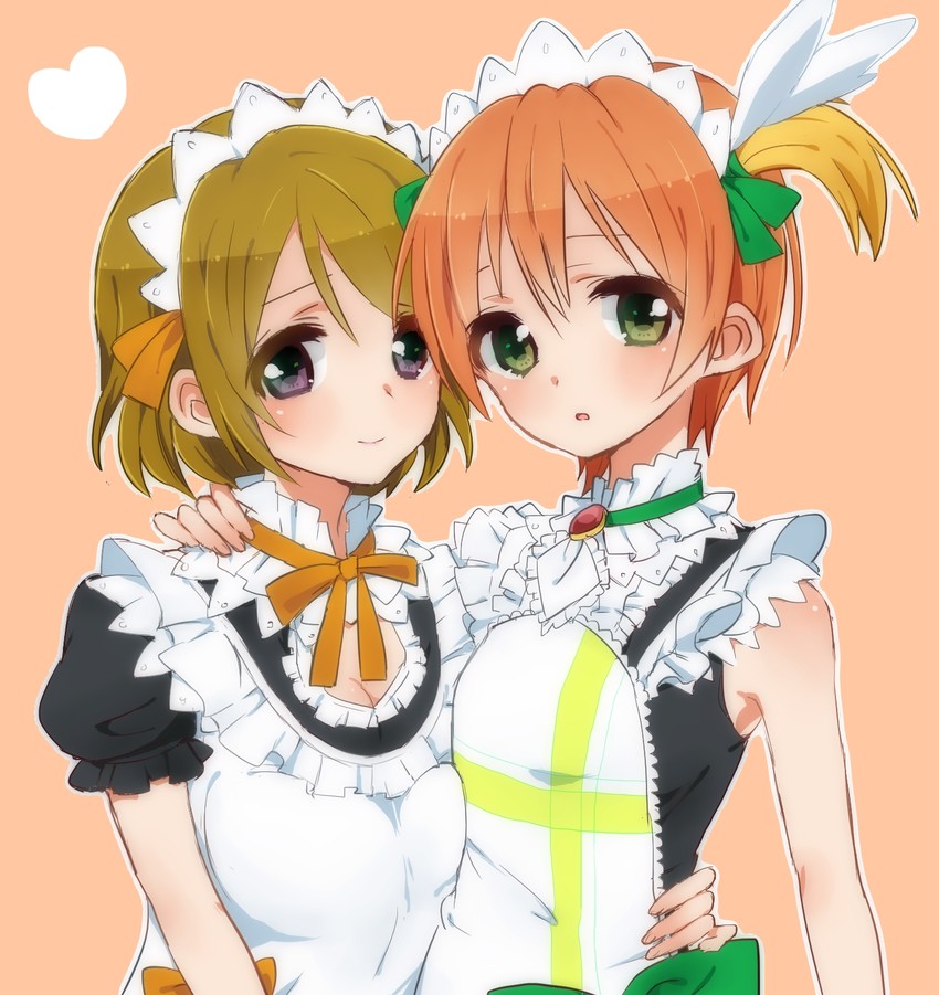 hoshizora rin and koizumi hanayo (love live! and 1 more) drawn by sorimachi-doufu