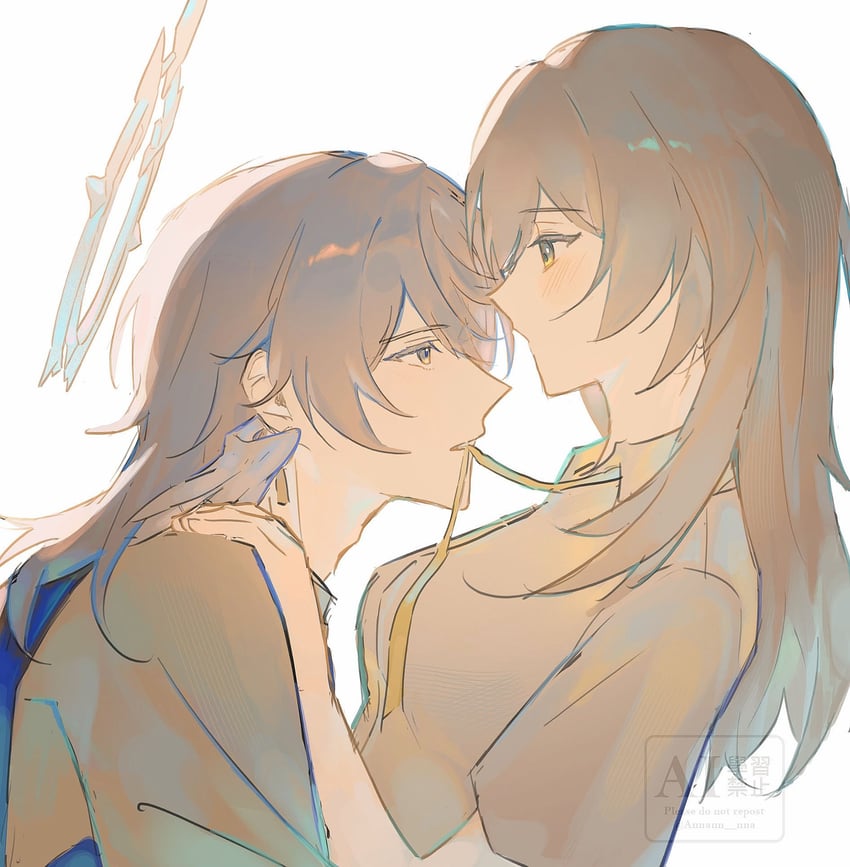 trailblazer, stelle, and sunday (honkai and 1 more) drawn by annann_nna