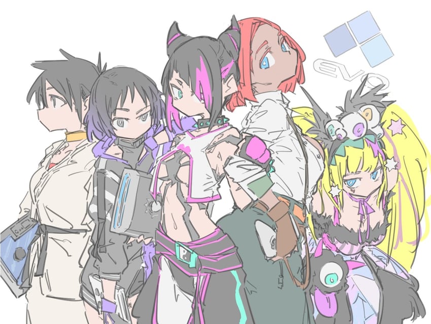 han juri, makoto, giovanna, reina, and sylvie paula paula (street fighter and 9 more) drawn by d_sugama