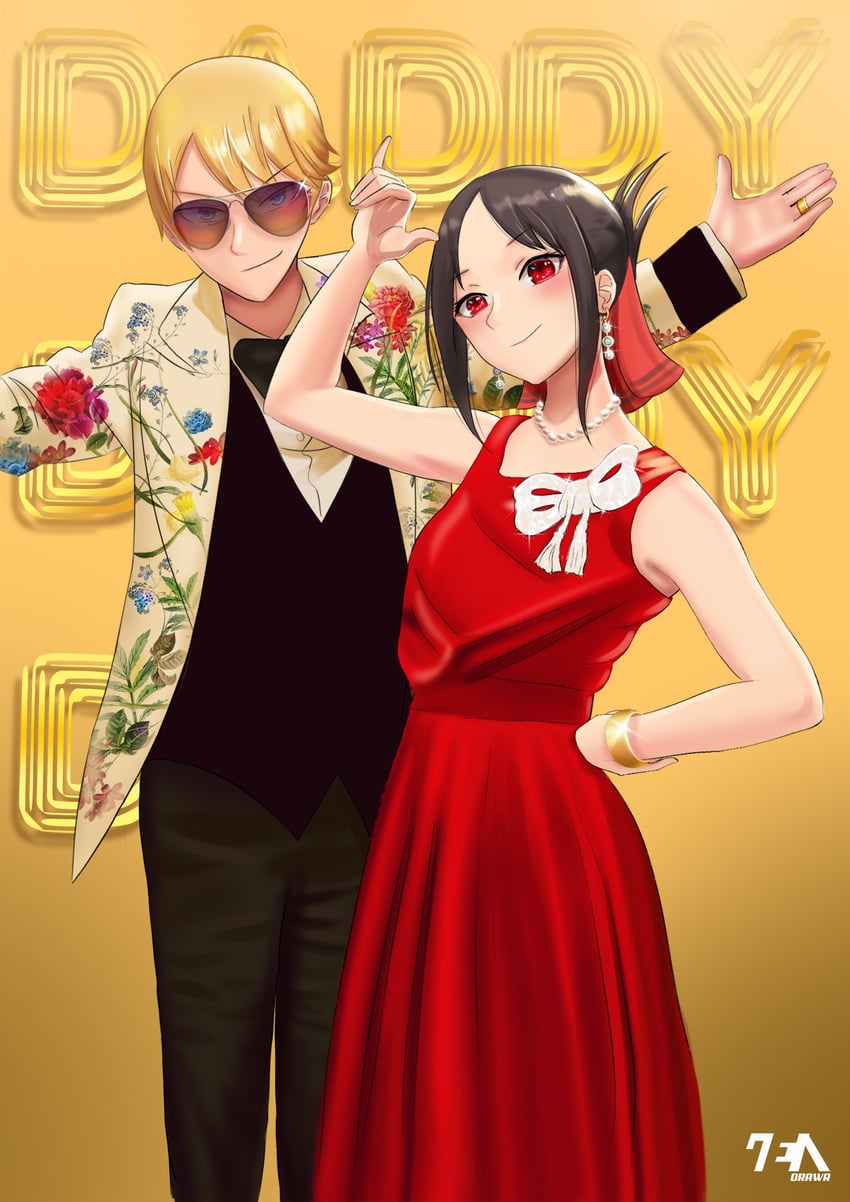 shinomiya kaguya and shirogane miyuki (kaguya-sama wa kokurasetai ~tensai-tachi no renai zunousen~) drawn by zendrawr