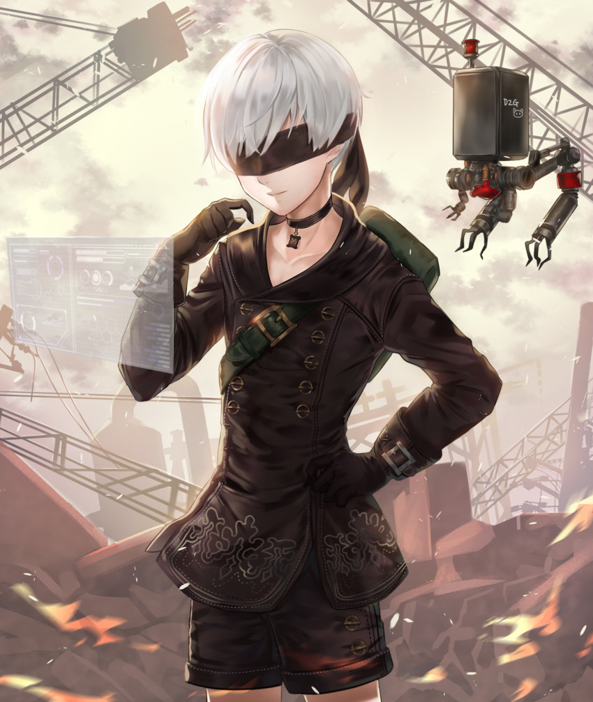 9s (nier and 1 more) drawn by ttaji_(pass35)