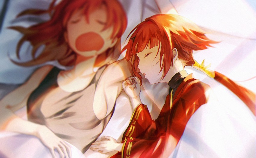 fujimaru ritsuka and beni-enma (fate and 1 more) drawn by tamayai