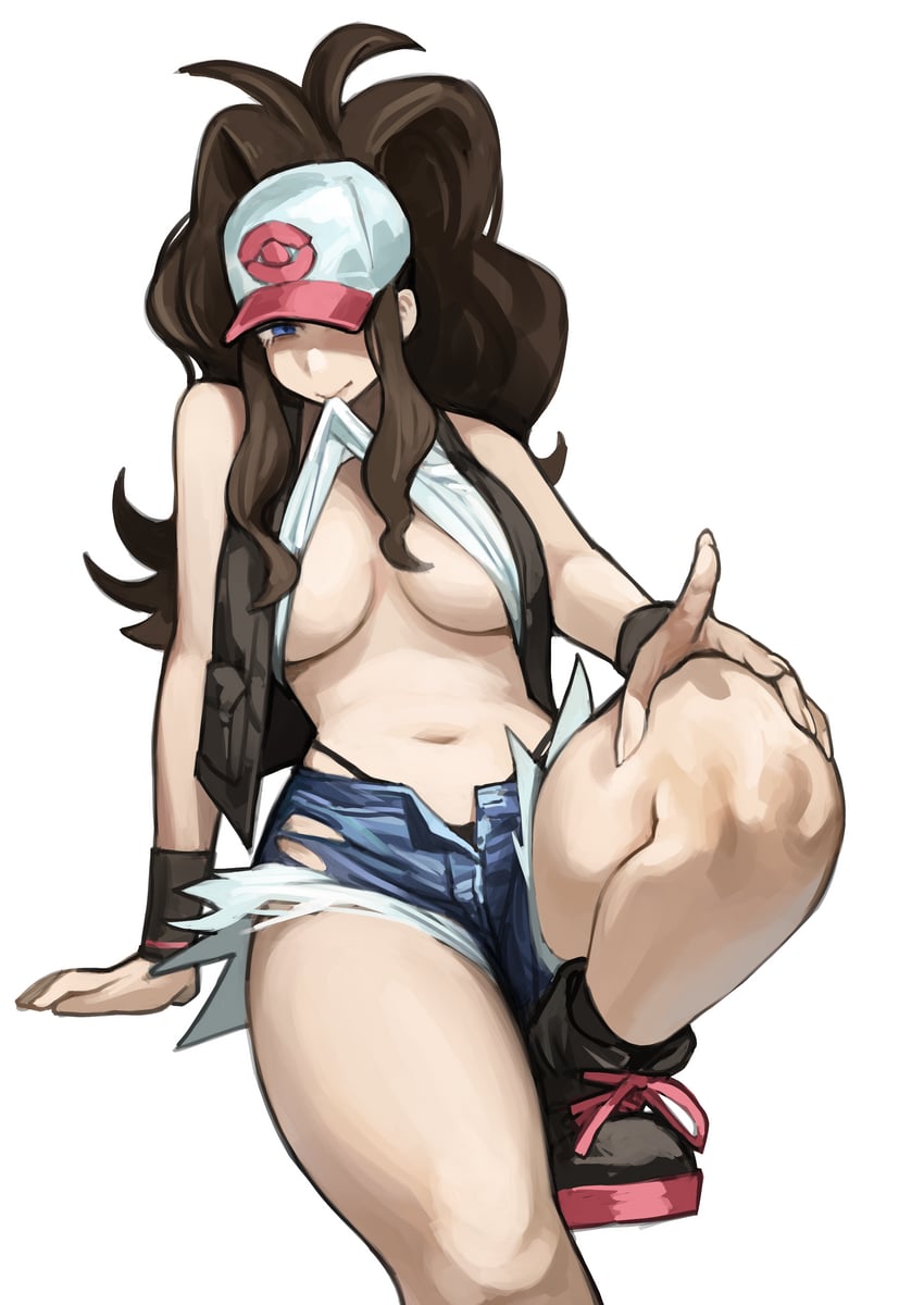 hilda (pokemon and 1 more) drawn by miao_jiangyou