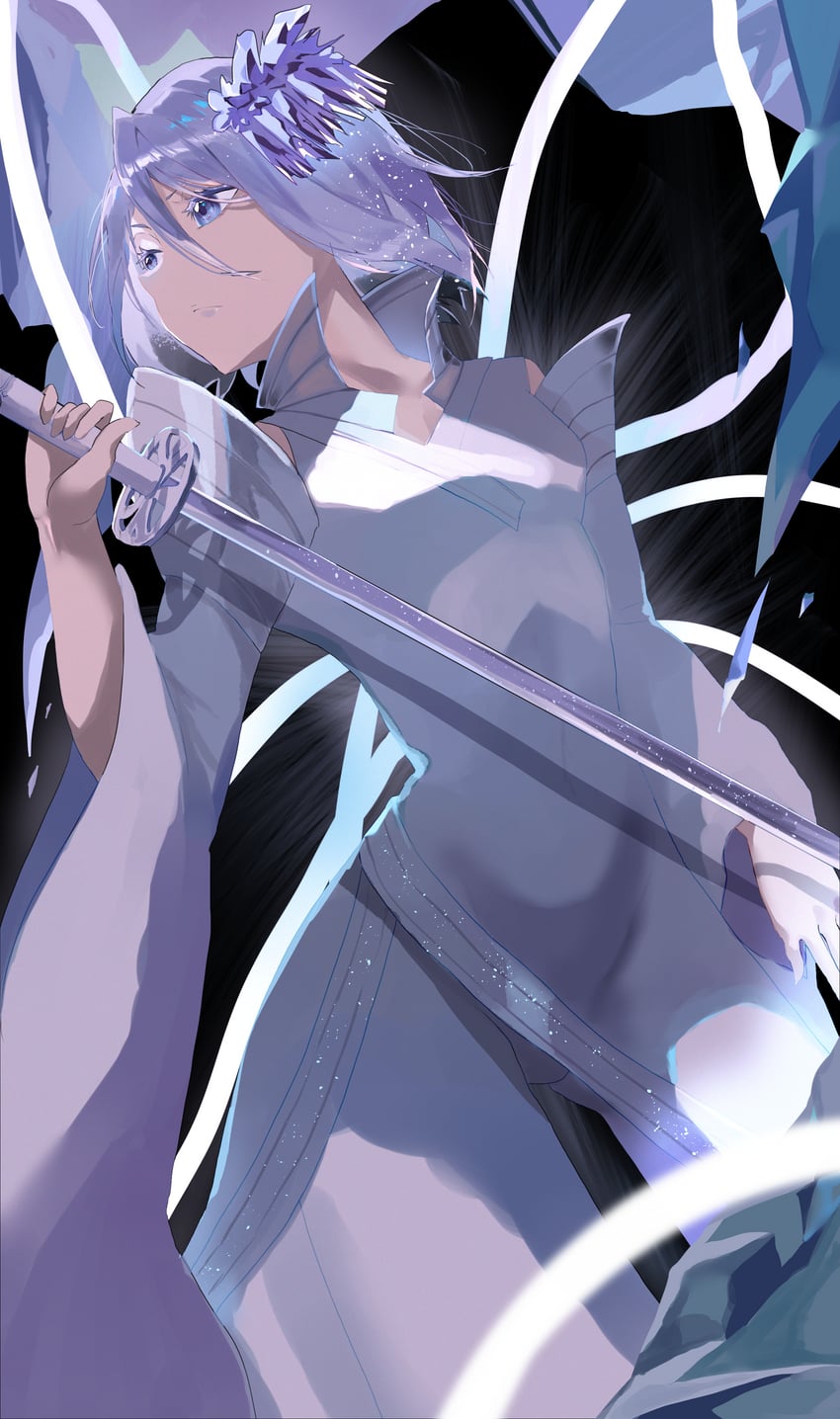 kuchiki rukia (bleach and 1 more) drawn by harutoman