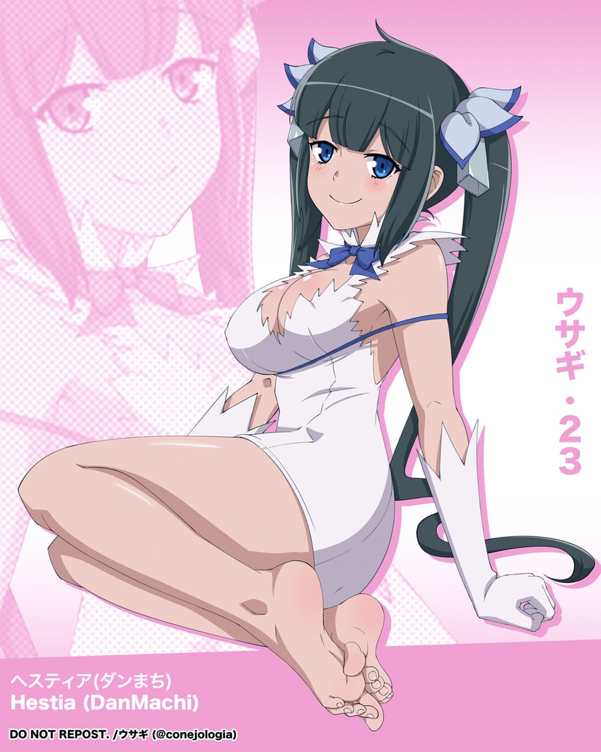 hestia (dungeon ni deai wo motomeru no wa machigatteiru darou ka) drawn by conejologia