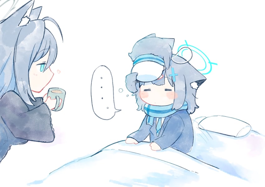 shiroko and shiroko terror (blue archive) drawn by urode