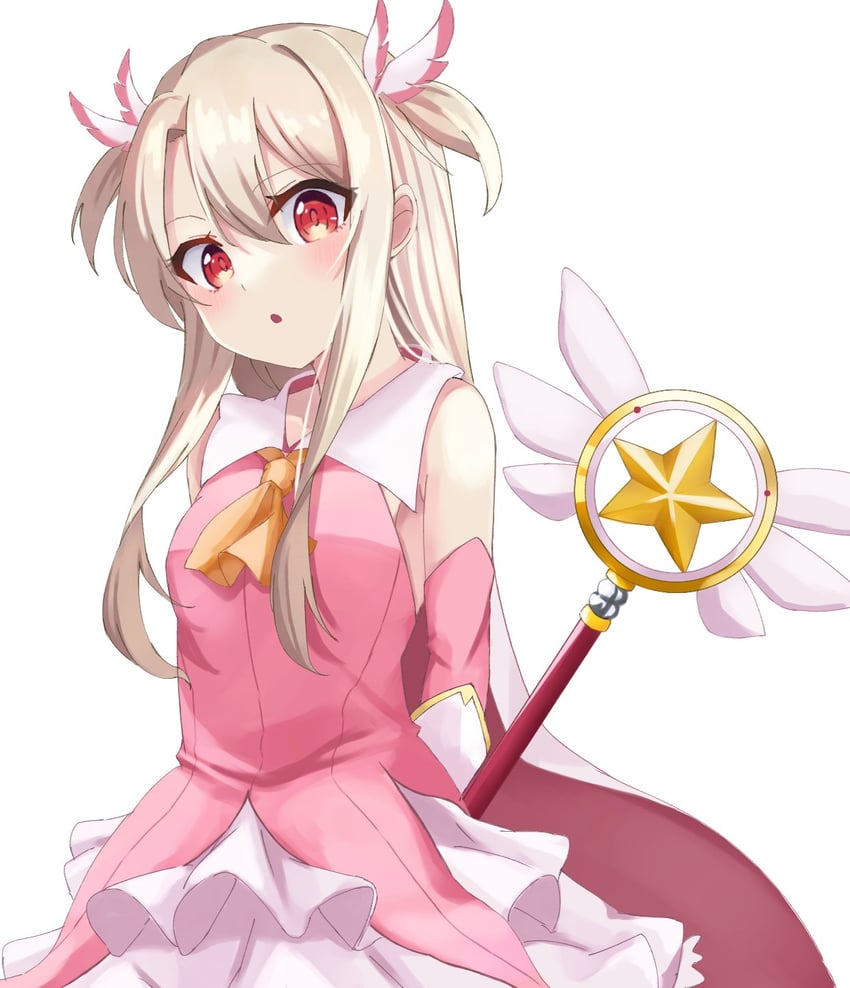 illyasviel von einzbern, prisma illya, and magical ruby (fate and 1 more) drawn by poteto_furai