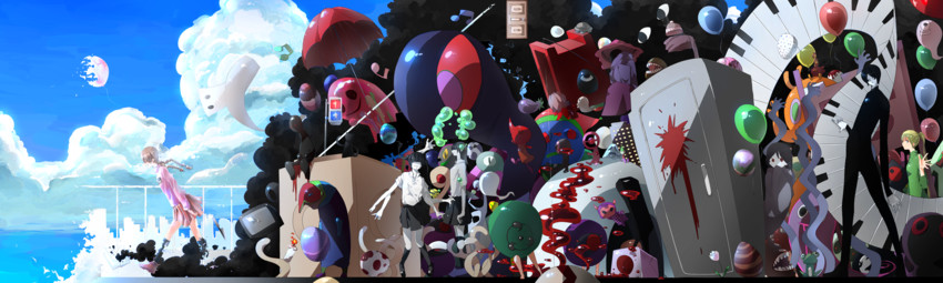 madotsuki, poniko, monoko, uboa, monoe, and 9 more (yume nikki) drawn by maam._(summemixi)