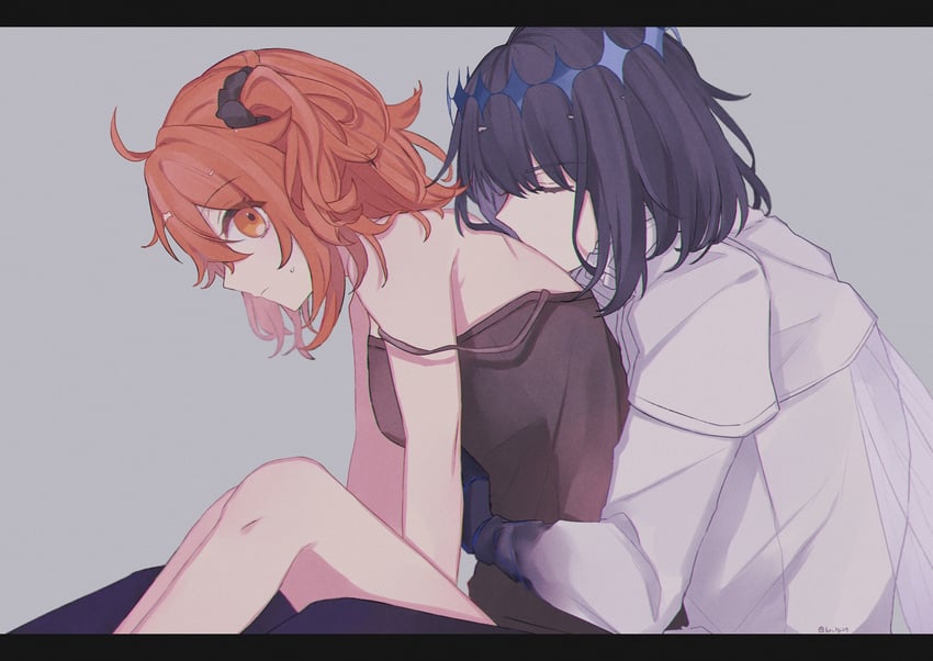 fujimaru ritsuka and oberon (fate and 1 more) drawn by kriri_o0