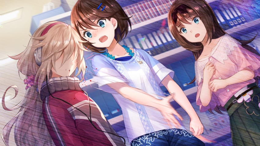 otori ai, mugendo saki, and yanagiya kokoro (yumeutsutsu re:master)