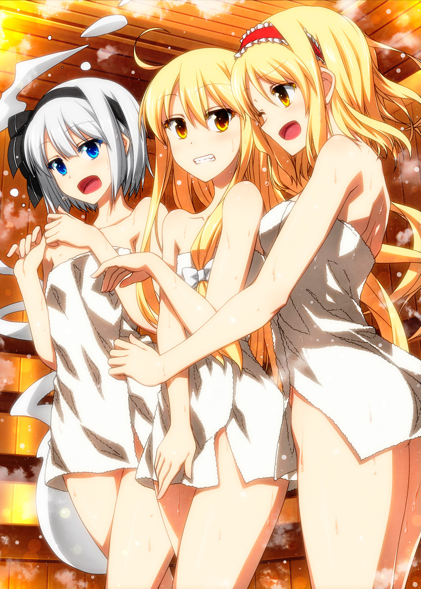 kirisame marisa, konpaku youmu, and alice margatroid (touhou) drawn by sazanami_mio