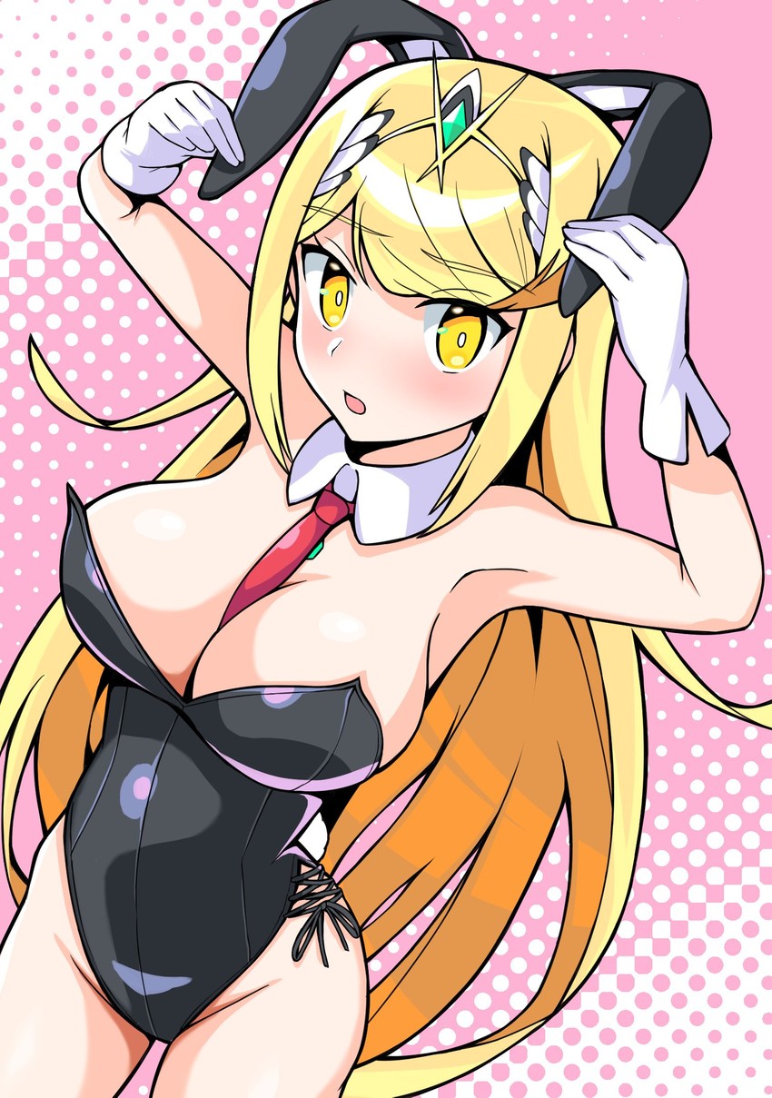 mythra (xenoblade chronicles and 1 more) drawn by theakingu
