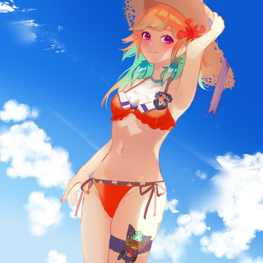 takanashi kiara (hololive and 1 more) drawn by yunare