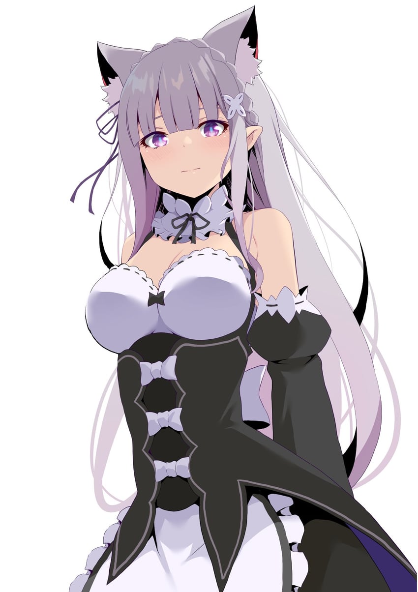 emilia (re:zero kara hajimeru isekai seikatsu) drawn by yasehattagi