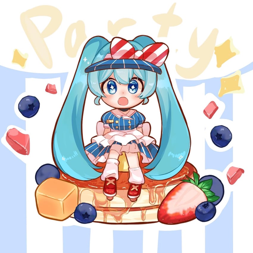 hatsune miku (vocaloid and 1 more) drawn by nemu_kasoke