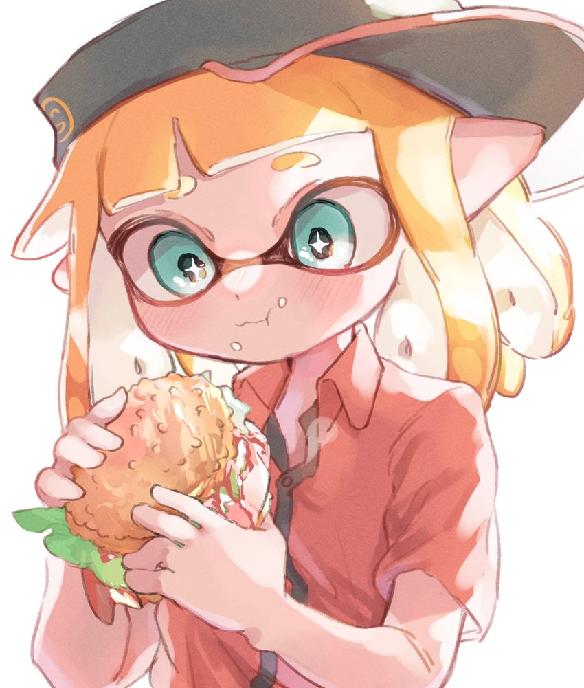 inkling player character and inkling girl (splatoon) drawn by yksb_inc6