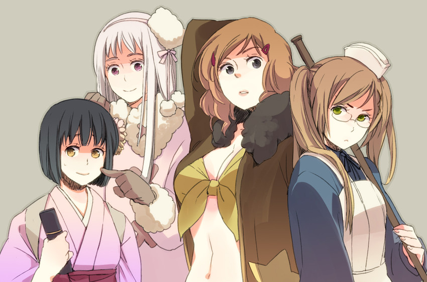 america, united kingdom, japan, and russia (axis powers hetalia) drawn by yukiss