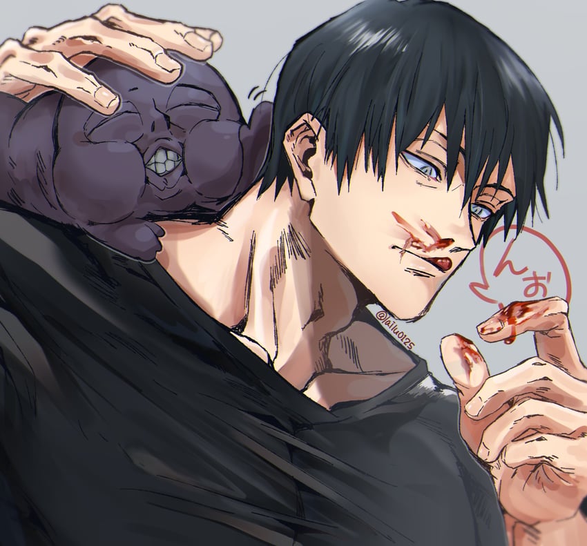 fushiguro touji and inventory curse (jujutsu kaisen) drawn by lailu