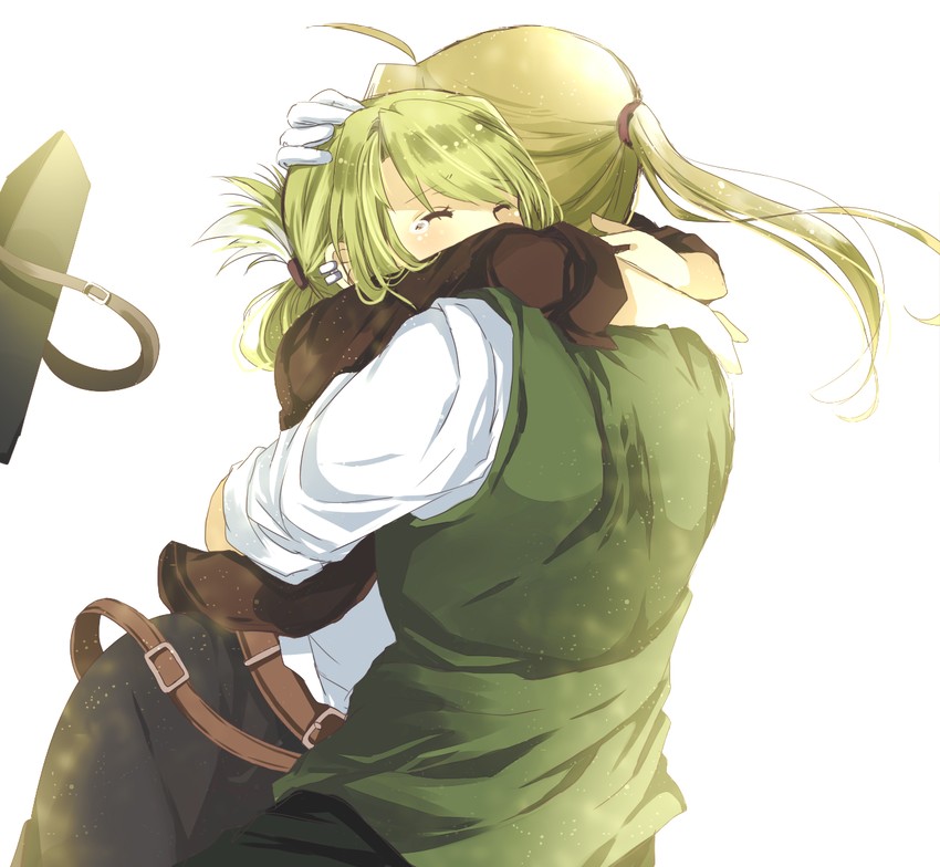 edward elric and winry rockbell (fullmetal alchemist) drawn by mitsu_yomogi