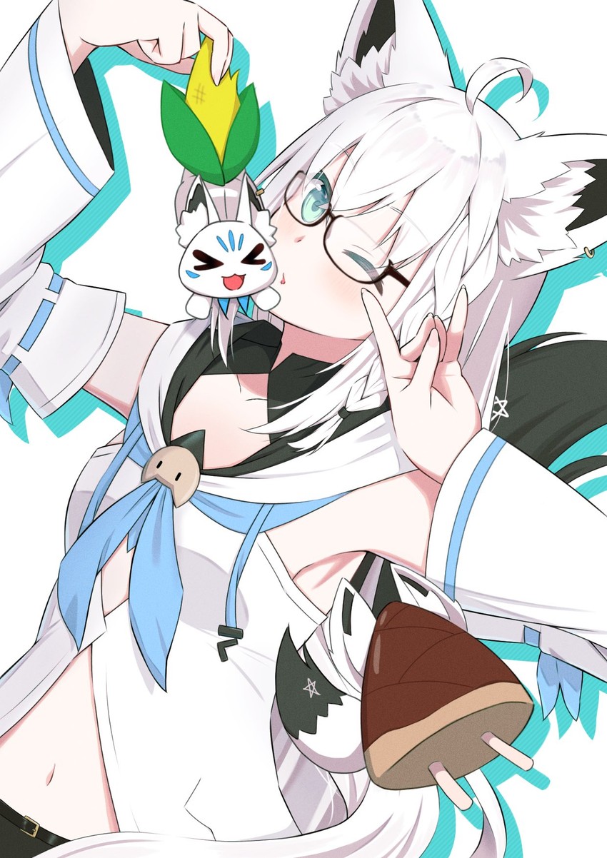shirakami fubuki, sukonbu, and oruyanke (hololive) drawn by minarin-rinsuki