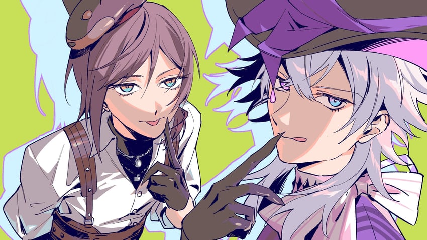 gavis bettel and mysta rias (nijisanji and 3 more) drawn by lynnear