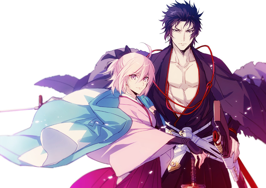 okita souji and hijikata toshizou (fate and 1 more) drawn by xia_(ryugo)