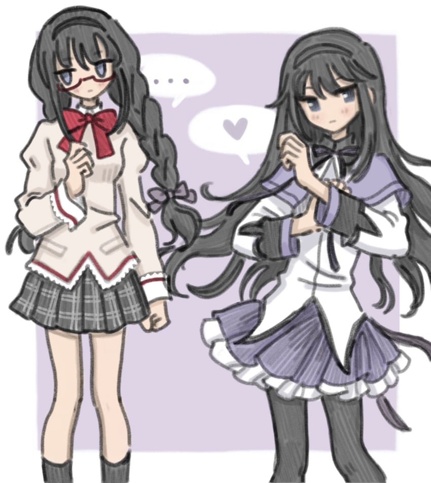 akemi homura (mahou shoujo madoka magica) drawn by susu_(mikufanclub)