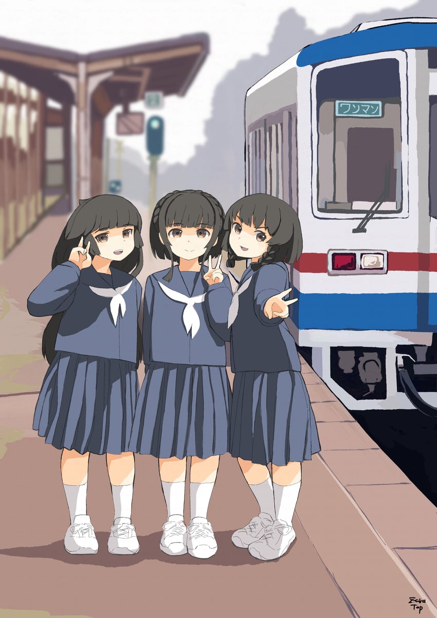 etorofu, mikura, and ukuru (kantai collection) drawn by toplow