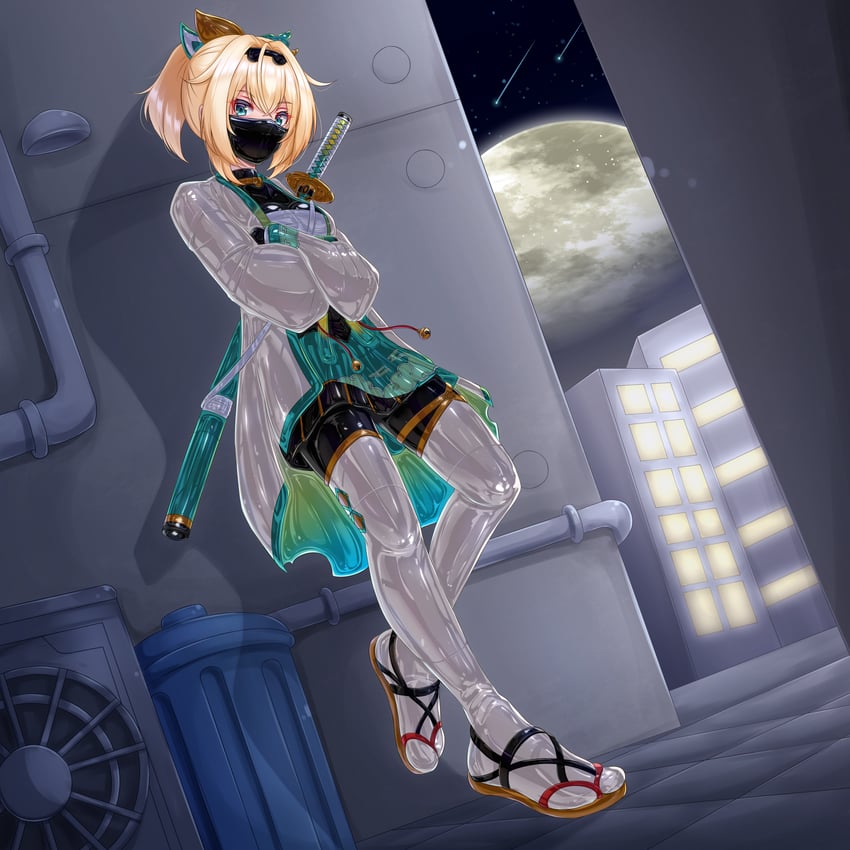 kazama iroha (hololive) drawn by riretsuto