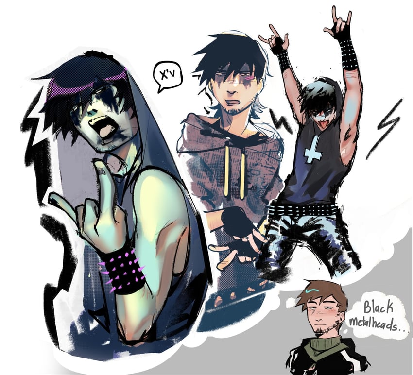 simon henriksson and david leatherhoff (cry of fear and 1 more) drawn by raccozan