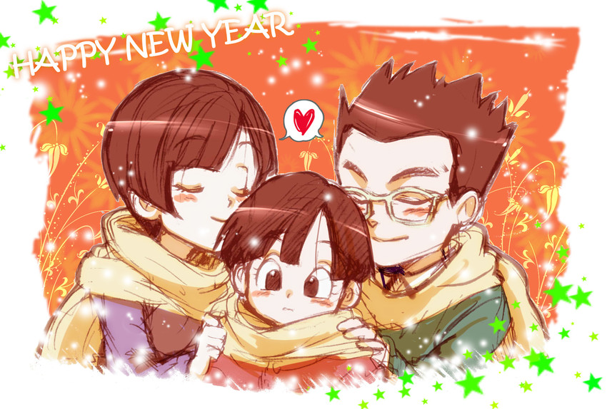 son gohan, pan, and videl (dragon ball and 1 more) drawn by ochanoko_(get9-sac)