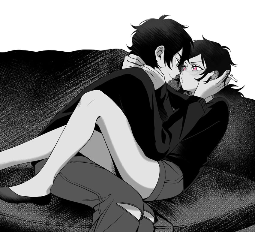 ashley graves and andrew graves (the coffin of andy and leyley) drawn by renico