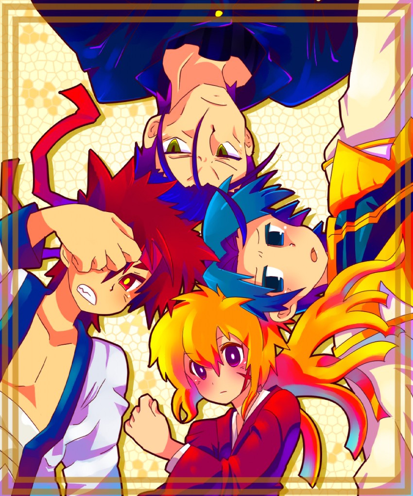himura kenshin, sagara sanosuke, saitou hajime, and shinomori aoshi (rurouni kenshin) drawn by zippo_(3756c)
