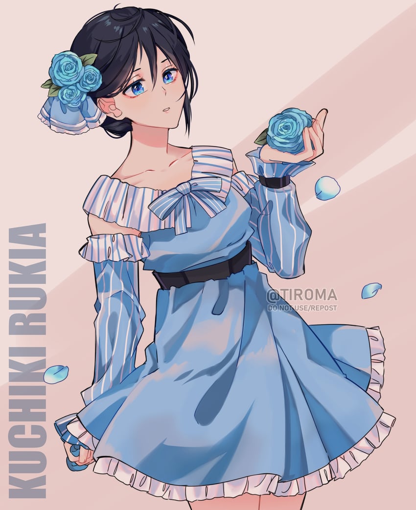 kuchiki rukia (bleach) drawn by tiroma