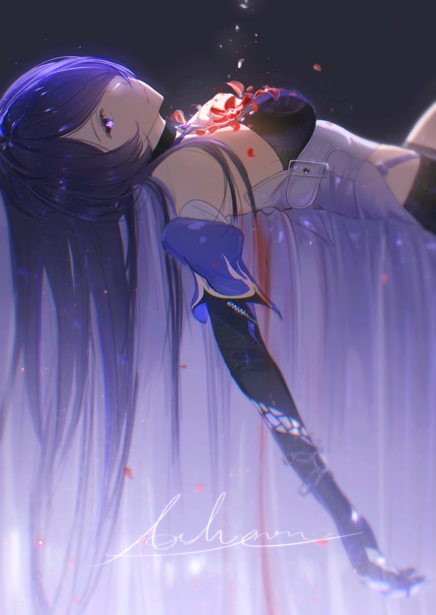 acheron (honkai and 1 more) drawn by moririmuli