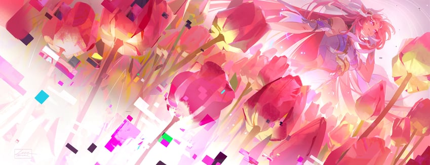 elysia (honkai and 1 more) drawn by maru_lana