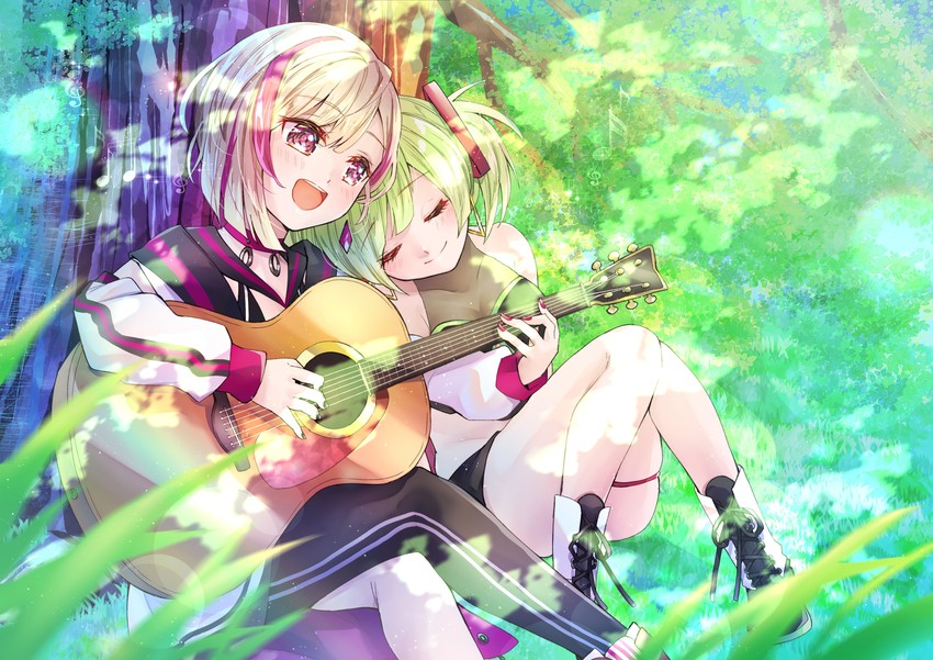 delutaya and kiruno ruki (indie virtual youtuber) drawn by mihayuuno