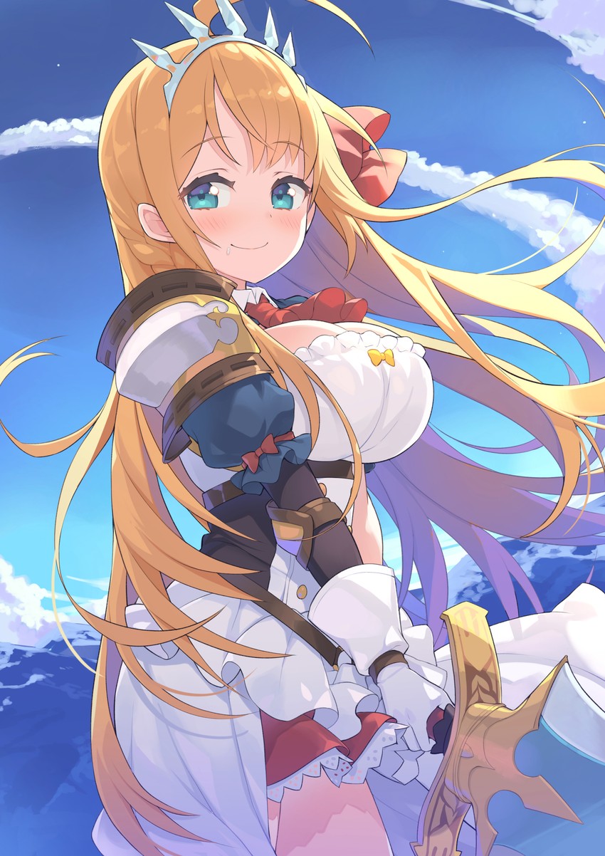 pecorine (princess connect!) drawn by tam-u