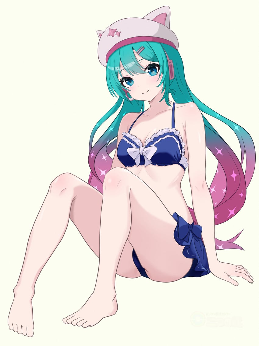 hatsune miku and neko hatsune miku (vocaloid and 1 more) drawn by futatunoniji