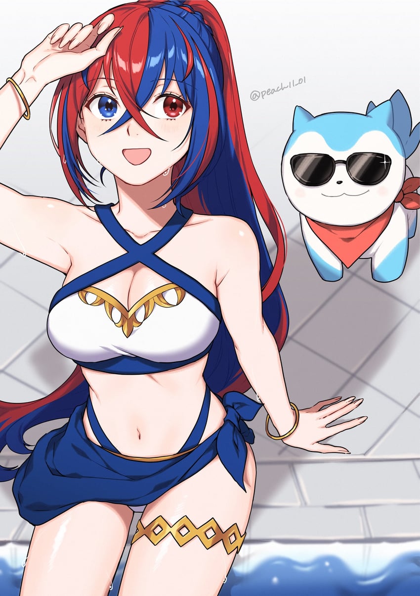 female alear and sommie (fire emblem and 1 more) drawn by shamu_(peach11_01)