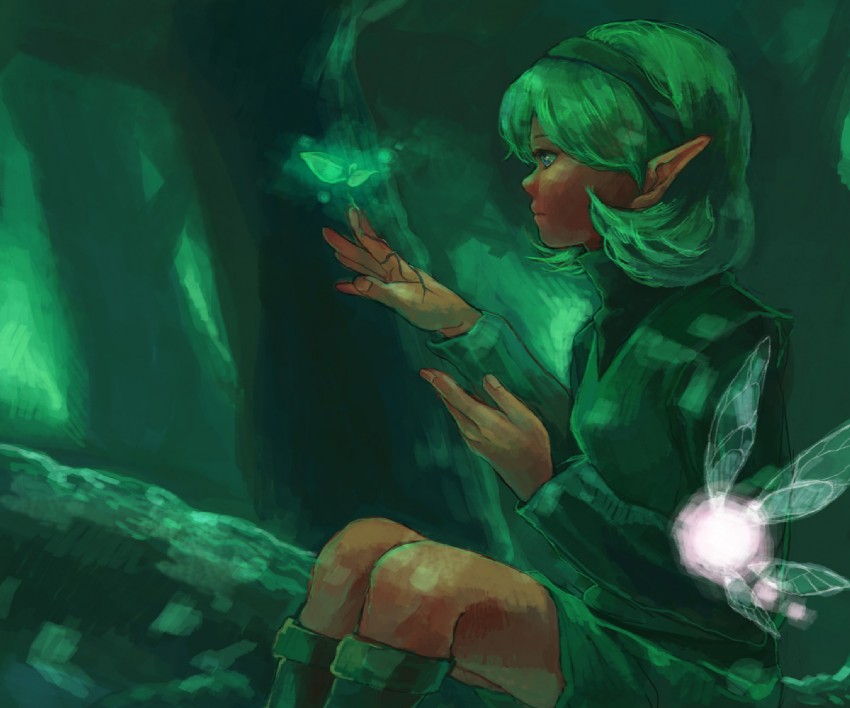 saria (the legend of zelda and 1 more) drawn by yo_mo