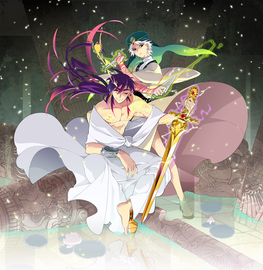 sinbad and ja'far (magi the labyrinth of magic) drawn by dalc_rose