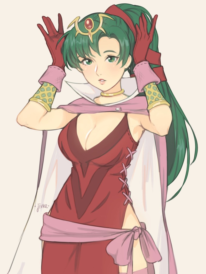 lyn and tiki (fire emblem and 4 more) drawn by jivke