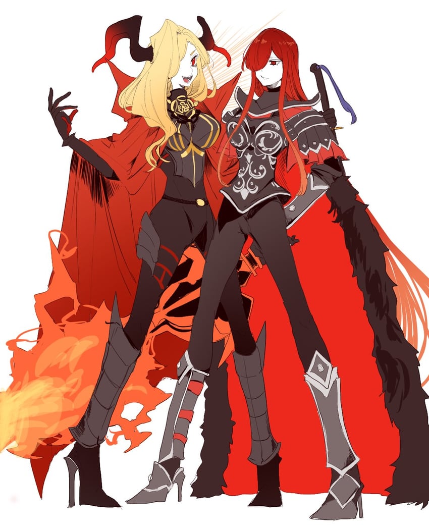 nero claudius, oda nobunaga, and queen draco (fate and 1 more) drawn by kuriimu0203