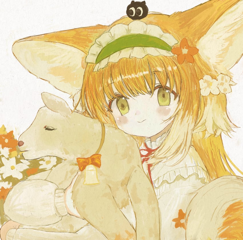 suzuran and heixiu (arknights and 1 more) drawn by gumiaoandpeace