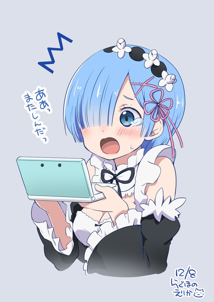 rem (re:zero kara hajimeru isekai seikatsu and 1 more) drawn by ragho_no_erika