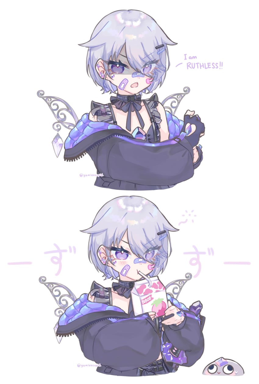 koseki bijou and pebble (hololive and 1 more) drawn by yamiescupid