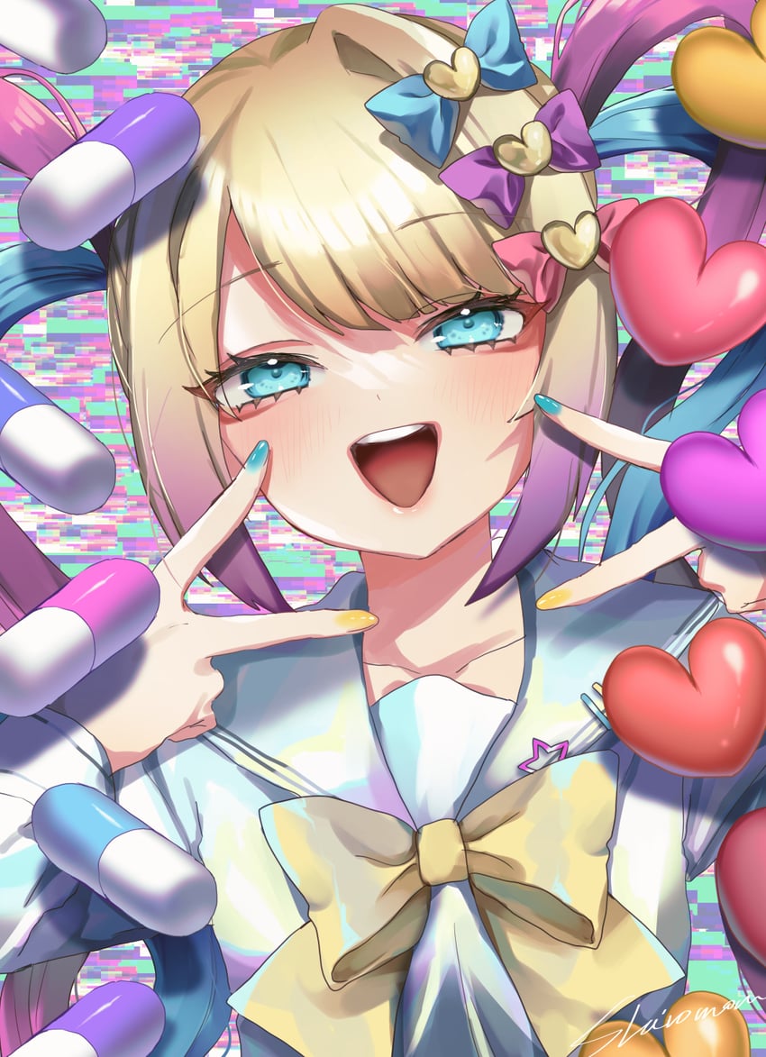 chouzetsusaikawa tenshi-chan (needy girl overdose) drawn by shiromoru_(yozakura_rety)