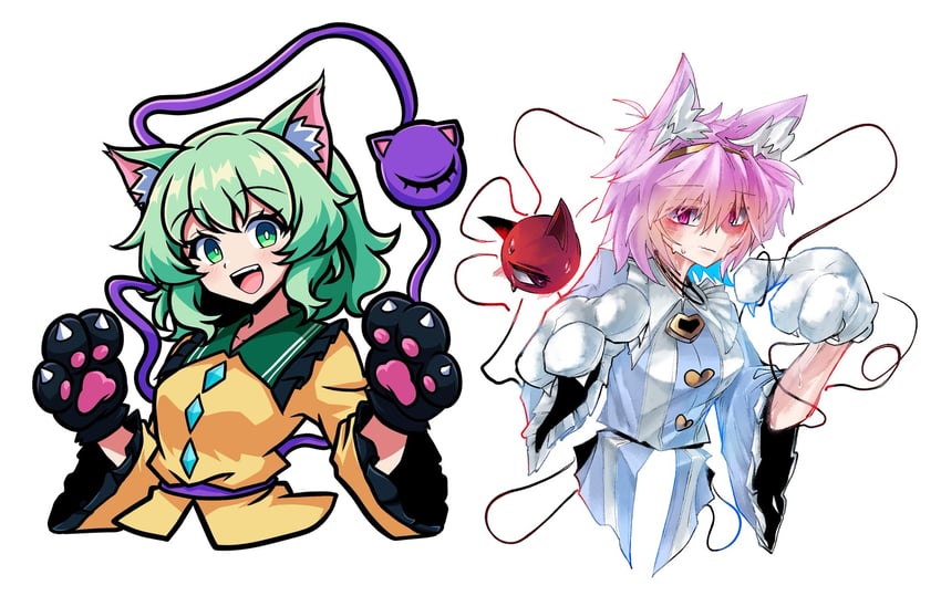 komeiji koishi and komeiji satori (touhou) drawn by 3rdeye_suki and arianne20131