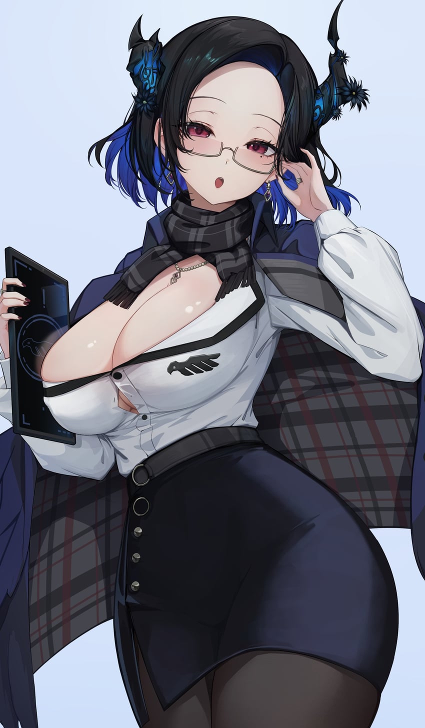 nerissa ravencroft (hololive and 1 more) drawn by scand_draw